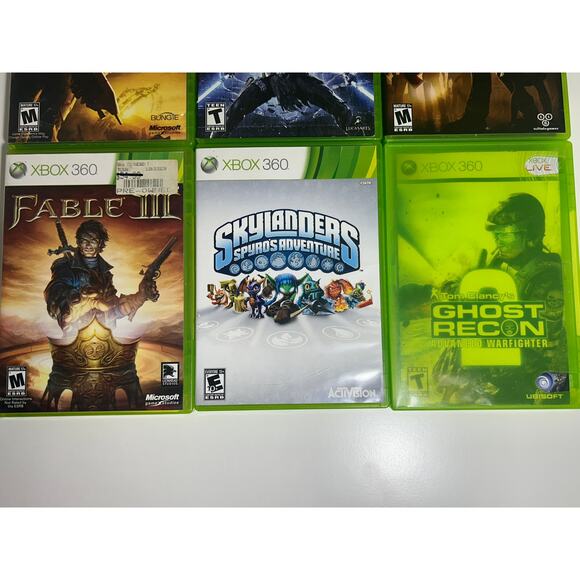 Xbox 360 6 Game Lot Halo 3, Force Unleashed, Walking Dead, Fable 3, Skylanders - Picture 4 of 5